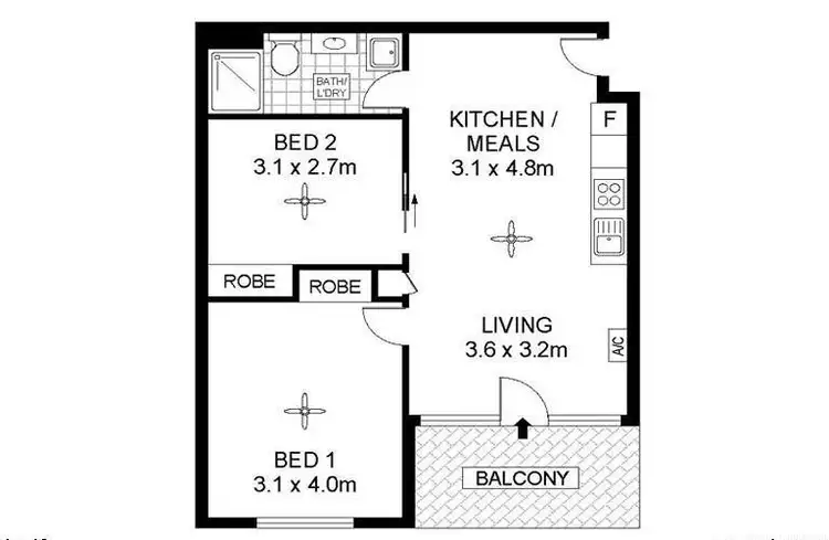 Floorplan of Homely apartment listing, 503/22 Ifould Street, Adelaide SA 5000