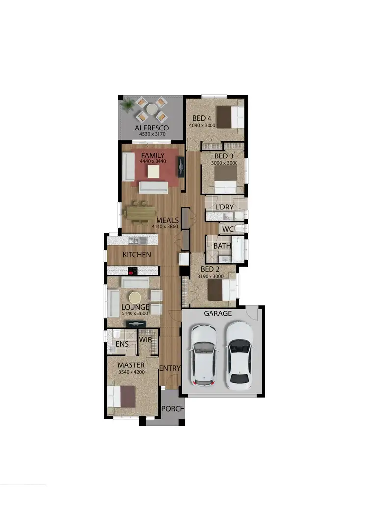 Floorplan of Homely house listing, Lot 444 Dream Avenue, Cranbourne East VIC 3977