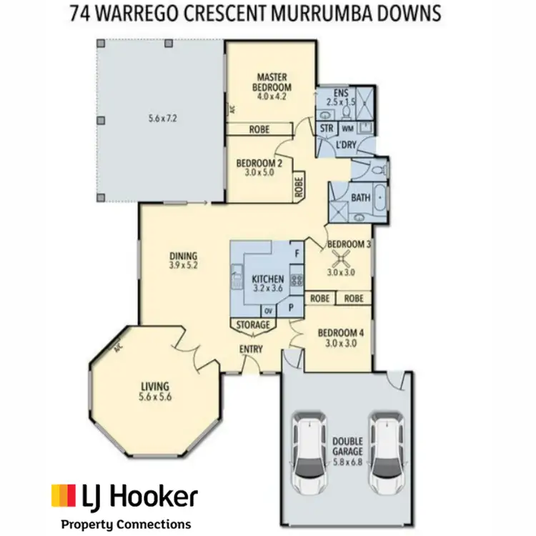 Floorplan of Homely house listing, 74 Warrego Crescent, Murrumba Downs QLD 4503