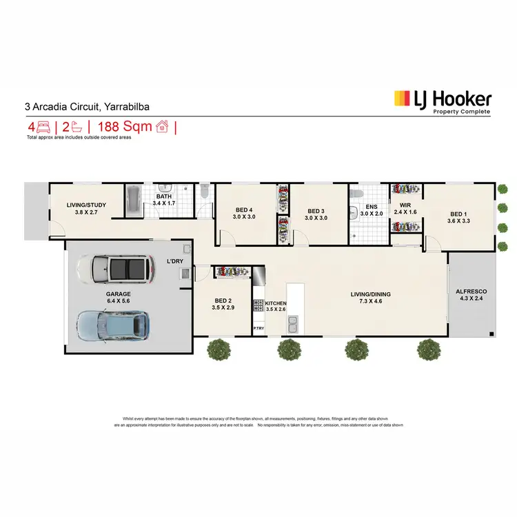 Floorplan of Homely house listing, 3 Arcadia Circuit, Yarrabilba QLD 4207