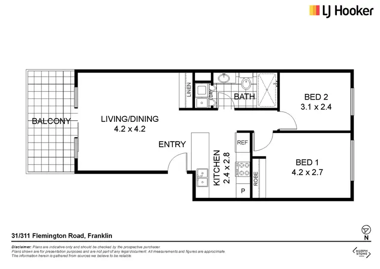 Floorplan of Homely unit listing, 31/311 Flemington Road, Franklin ACT 2913