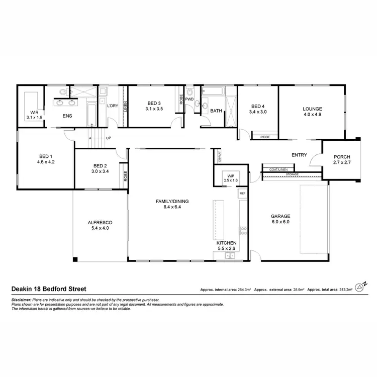 Floorplan of Homely house listing, 18 Bedford Street, Deakin ACT 2600