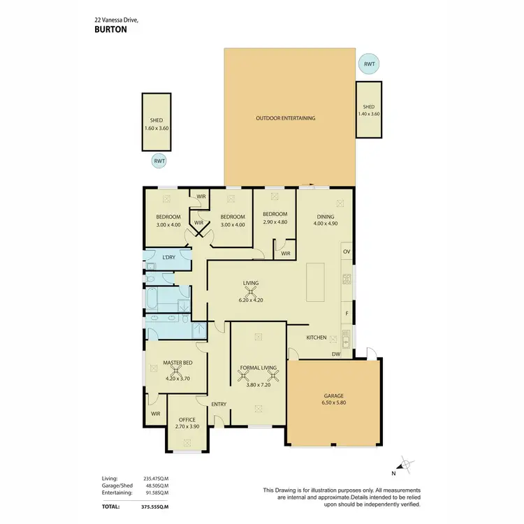 Floorplan of Homely house listing, 22 Vanessa Drive, Burton SA 5110
