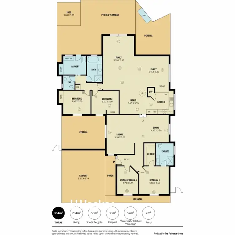 Floorplan of Homely house listing, 12 Huppatz Court, Wynn Vale SA 5127