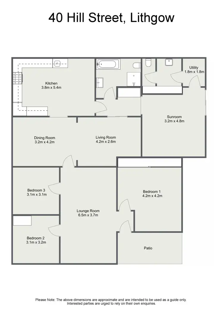 Floorplan of Homely house listing, 40 Hill Street, Lithgow NSW 2790