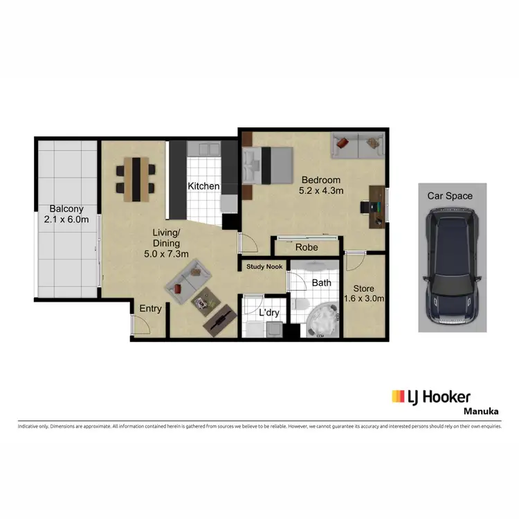 Floorplan of Homely apartment listing, 75/8 Dominion Circuit, Forrest ACT 2603