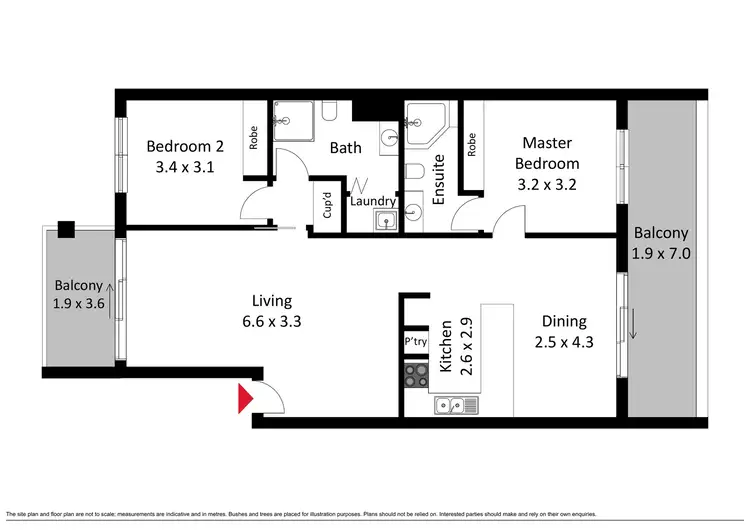 Floorplan of Homely apartment listing, 69/14 Boolee Street, Reid ACT 2612