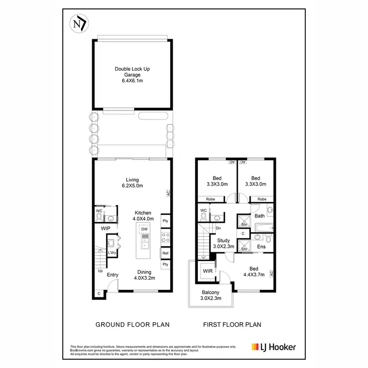 Floorplan of Homely townhouse listing, 6/2 Crown Street, Laverton VIC 3028