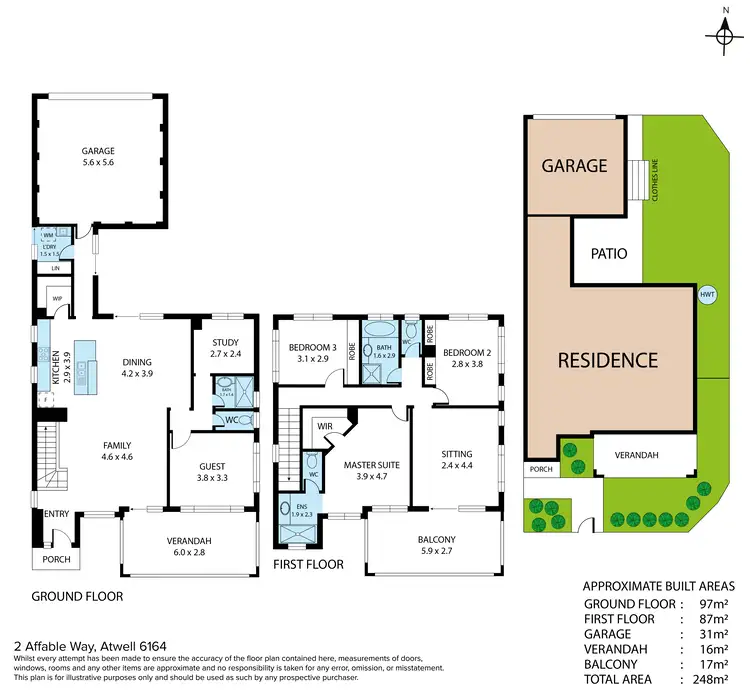 Floorplan of Homely house listing, 2 Affable Way, Atwell WA 6164