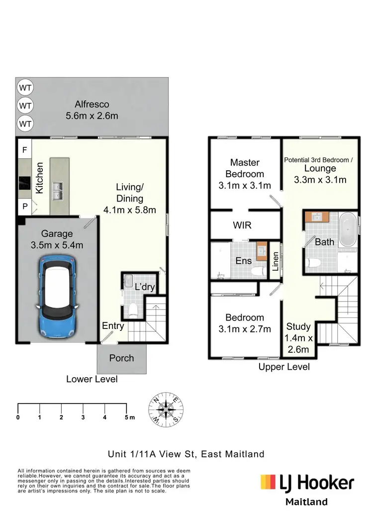 Floorplan of Homely unit listing, 1/11a View Street, East Maitland NSW 2323
