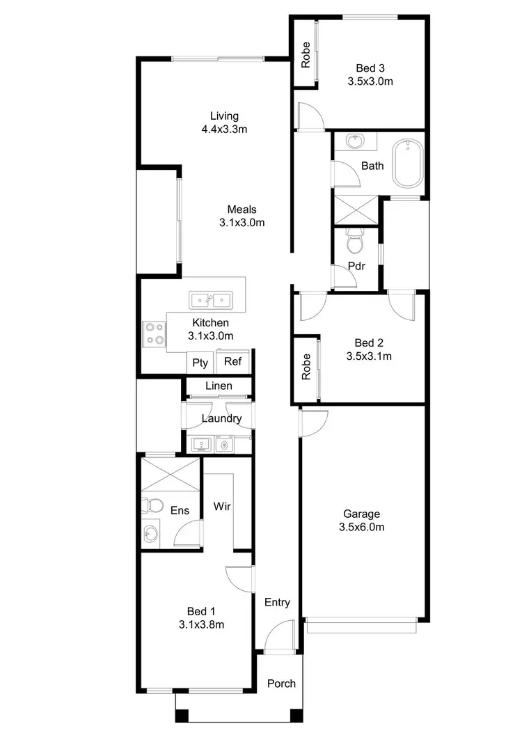 Floorplan of Homely house listing, 33 Clapham Avenue, Wollert VIC 3750