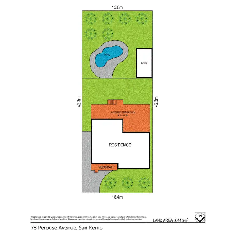 Floorplan of Homely house listing, 78 Perouse Avenue, San Remo NSW 2262
