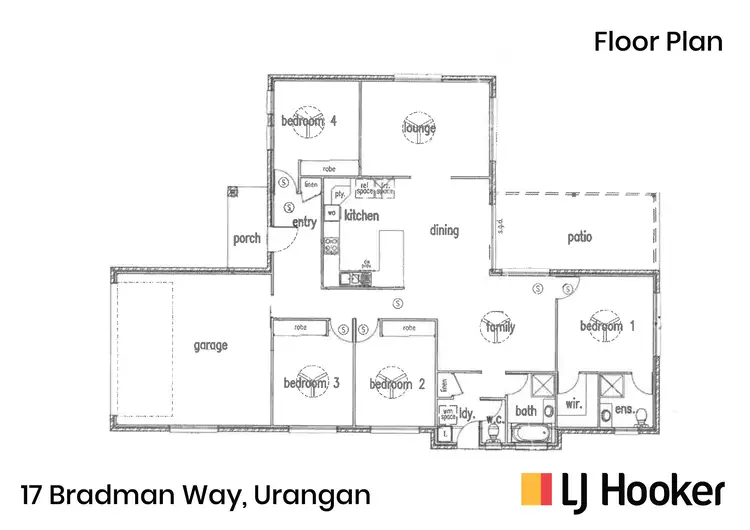 Floorplan of Homely house listing, 17 Bradman Way, Urangan QLD 4655