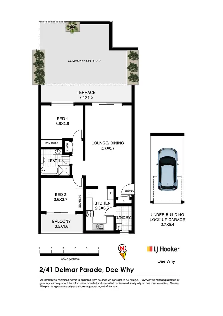 Floorplan of Homely apartment listing, 2/41-45 Delmar Parade, Dee Why NSW 2099