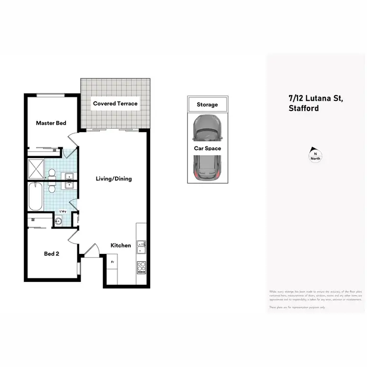 Floorplan of Homely unit listing, 7/12 Lutana Street, Stafford QLD 4053