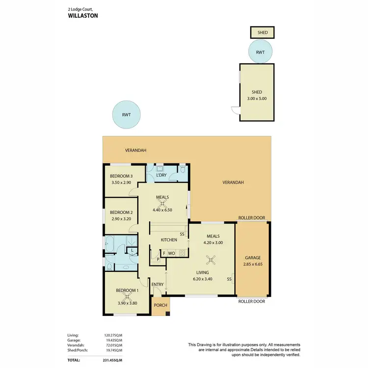 Floorplan of Homely house listing, 2 Lodge Court, Willaston SA 5118