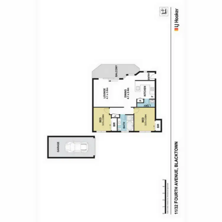 Floorplan of Homely unit listing, 11/32 Fourth Avenue, Blacktown NSW 2148
