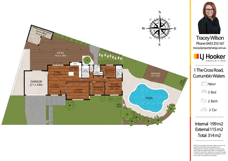 Floorplan of Homely house listing, 1 The Cross Road, Currumbin Waters QLD 4223