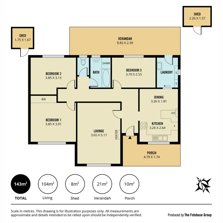 Floorplan of Homely house listing, 5 Yulinda Terrace, Para Hills SA 5096