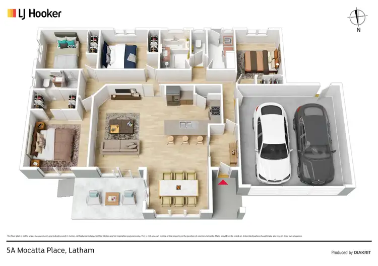 Floorplan of Homely house listing, 5A Mocatta Place, Latham ACT 2615