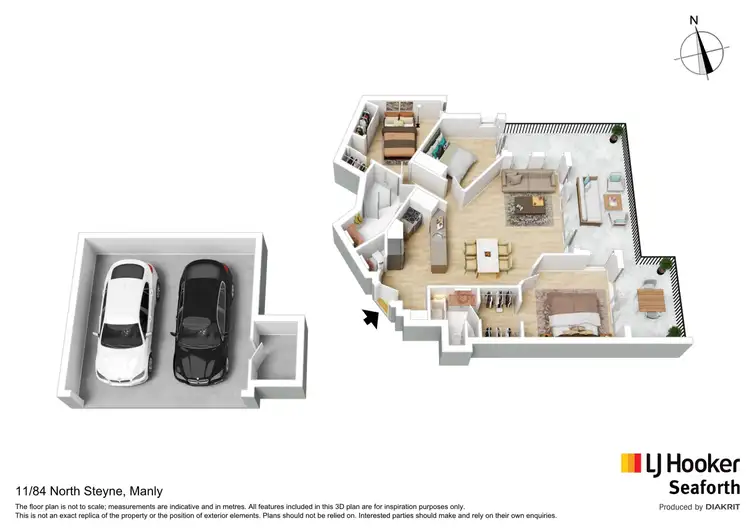 Floorplan of Homely apartment listing, 11/84 North Steyne, Manly NSW 2095