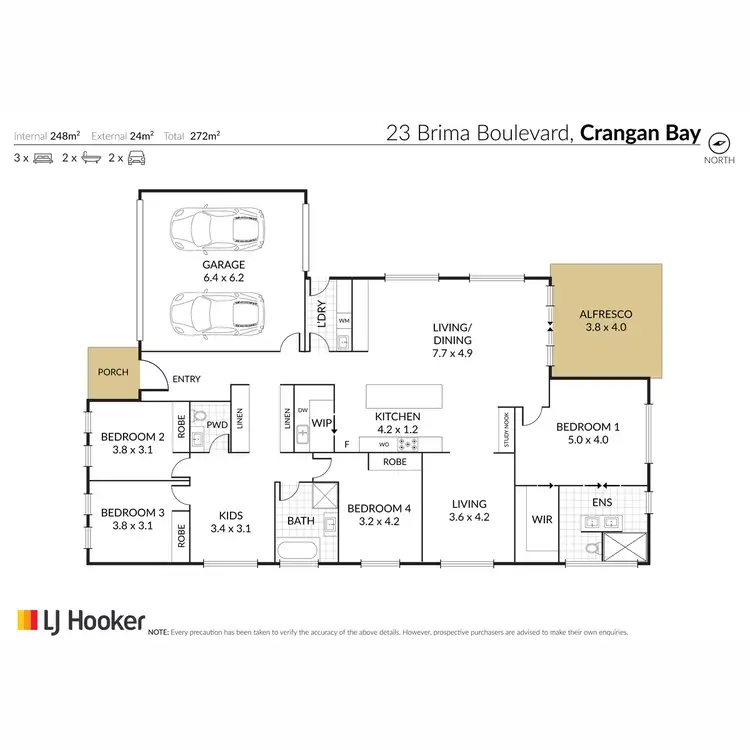 Floorplan of Homely house listing, 23 Birima Boulevard, Crangan Bay NSW 2259