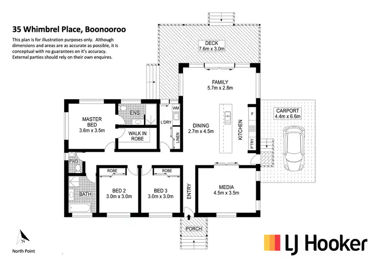 Floorplan of Homely house listing, 35 Whimbrel Place, Boonooroo QLD 4650