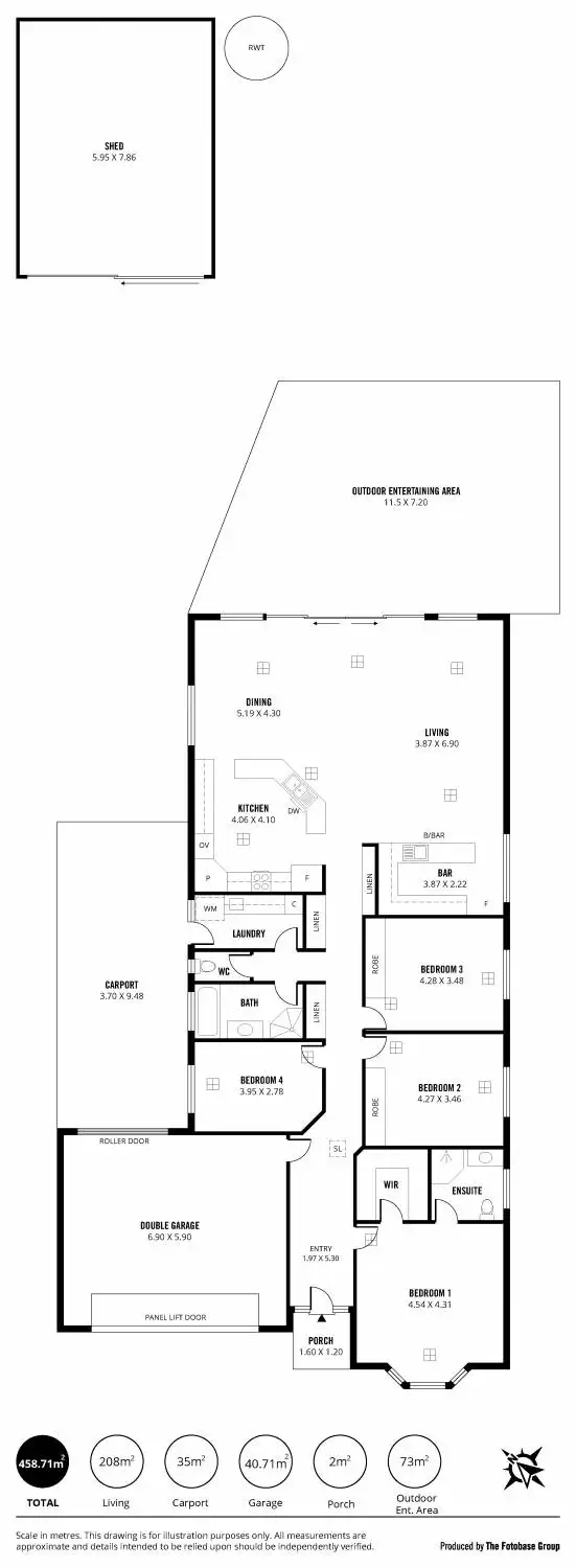 Floorplan of Homely house listing, 4 Bowran Avenue, Klemzig SA 5087