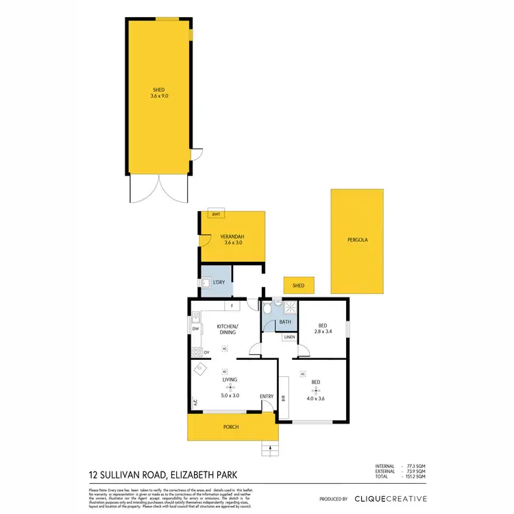 Floorplan of Homely house listing, 12 Sullivan Road, Elizabeth Park SA 5113