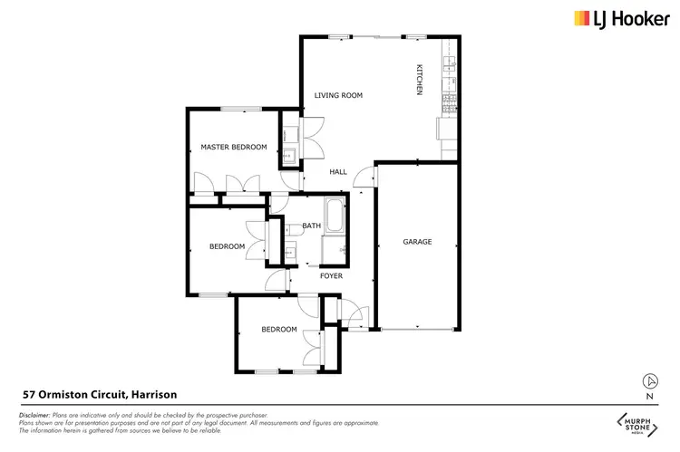 Floorplan of Homely house listing, 57 Ormiston Circuit, Harrison ACT 2914