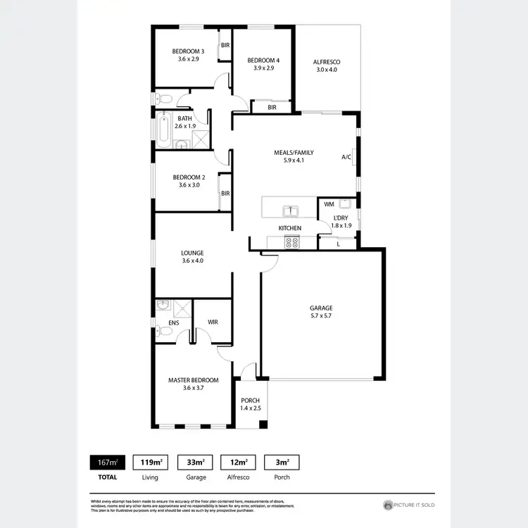 Floorplan of Homely house listing, 22 Burley Griffin Drive, Andrews Farm SA 5114