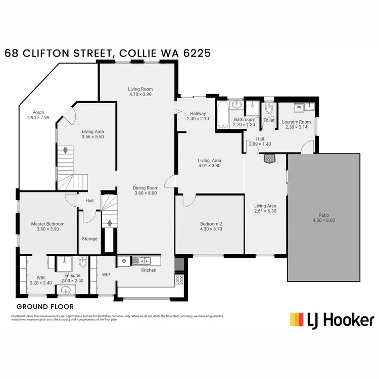 Floorplan of Homely house listing, 68 Clifton Street, Collie WA 6225