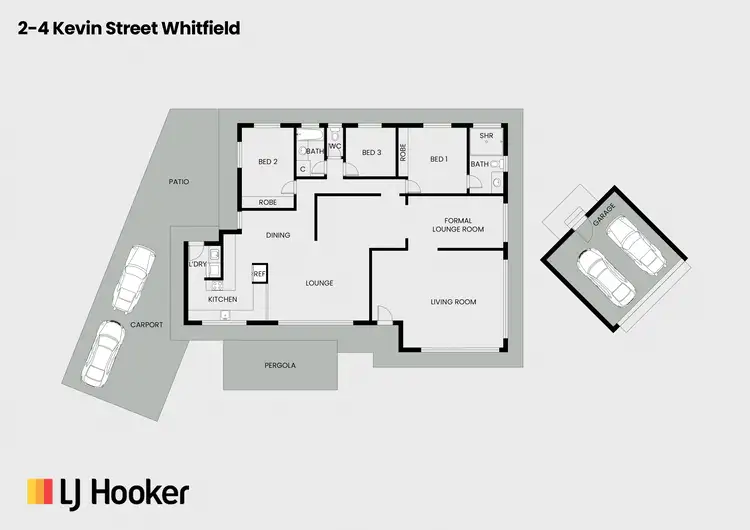 Floorplan of Homely house listing, 2-4 Kevin Street, Whitfield QLD 4870