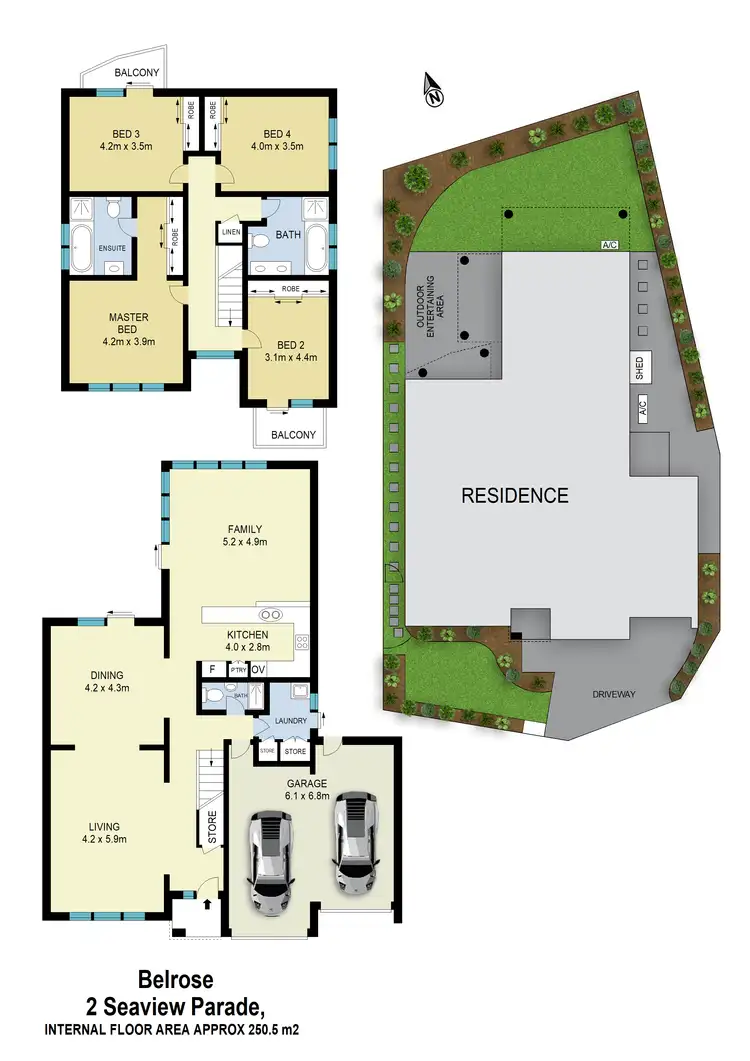 Floorplan of Homely house listing, 2 Seaview Parade, Belrose NSW 2085