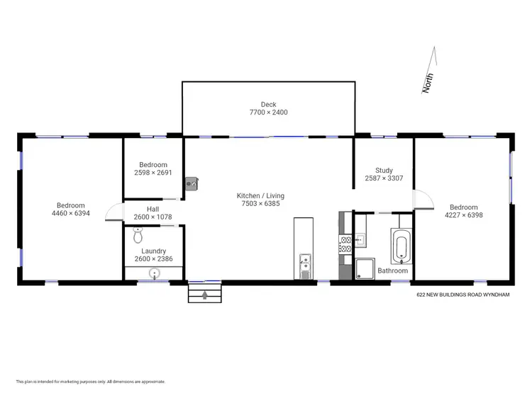 Floorplan of Homely house listing, 622 New Buildings Rd, Wyndham NSW 2550