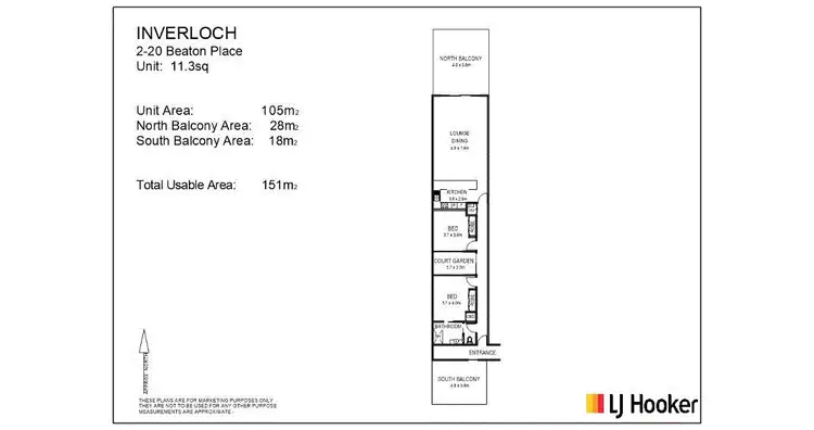 Floorplan of Homely unit listing, Apartment 2/20 Beaton Place, Inverloch VIC 3996