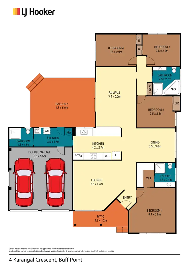 Floorplan of Homely house listing, 4 Karangal Crescent, Buff Point NSW 2262