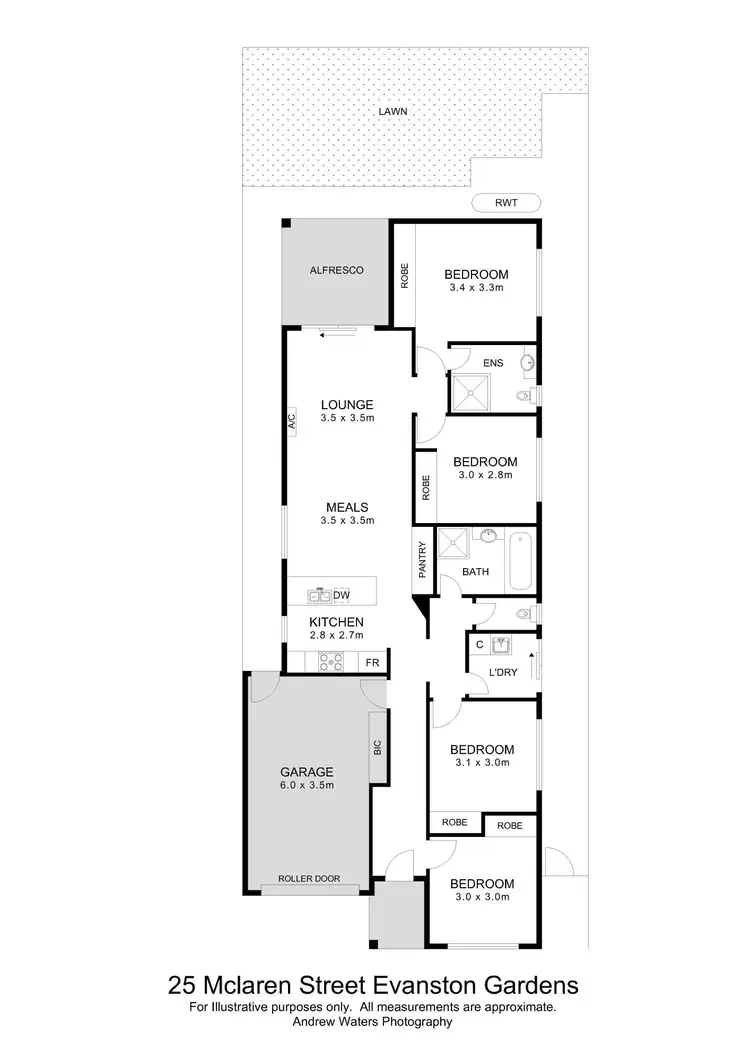 Floorplan of Homely house listing, 25 McLaren Street, Evanston Gardens SA 5116