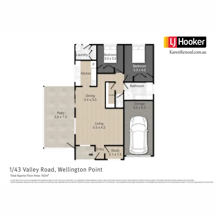 Floorplan of Homely villa listing, 1/43-57 Valley Road, Wellington Point QLD 4160