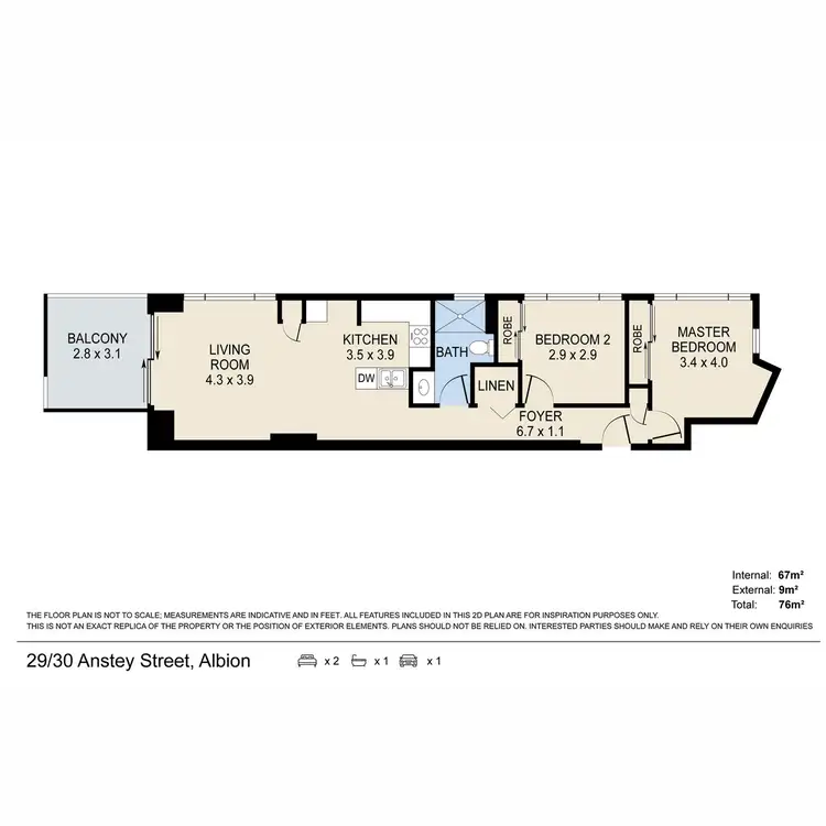 Floorplan of Homely unit listing, 29/30 Anstey Street, Albion QLD 4010