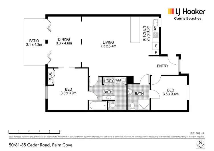 Floorplan of Homely apartment listing, 50/81-85 Cedar Road, Palm Cove QLD 4879