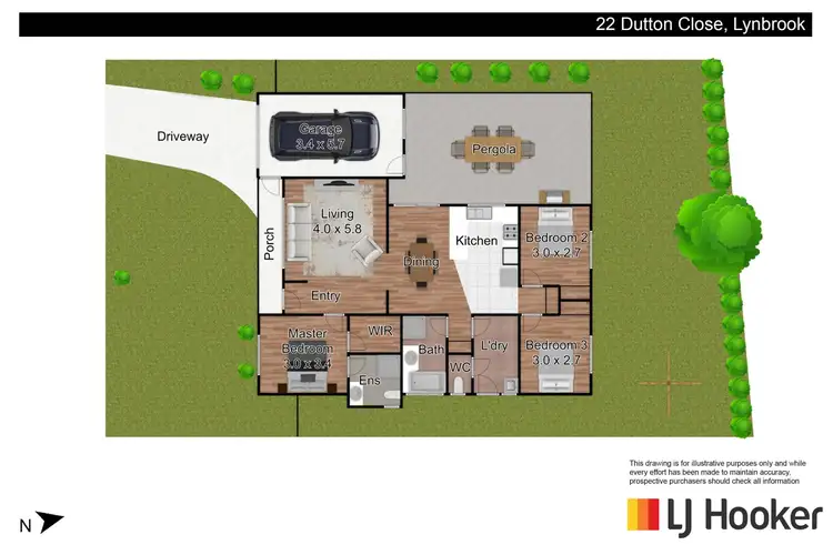 Floorplan of Homely house listing, 22 Dutton Close, Lynbrook VIC 3975