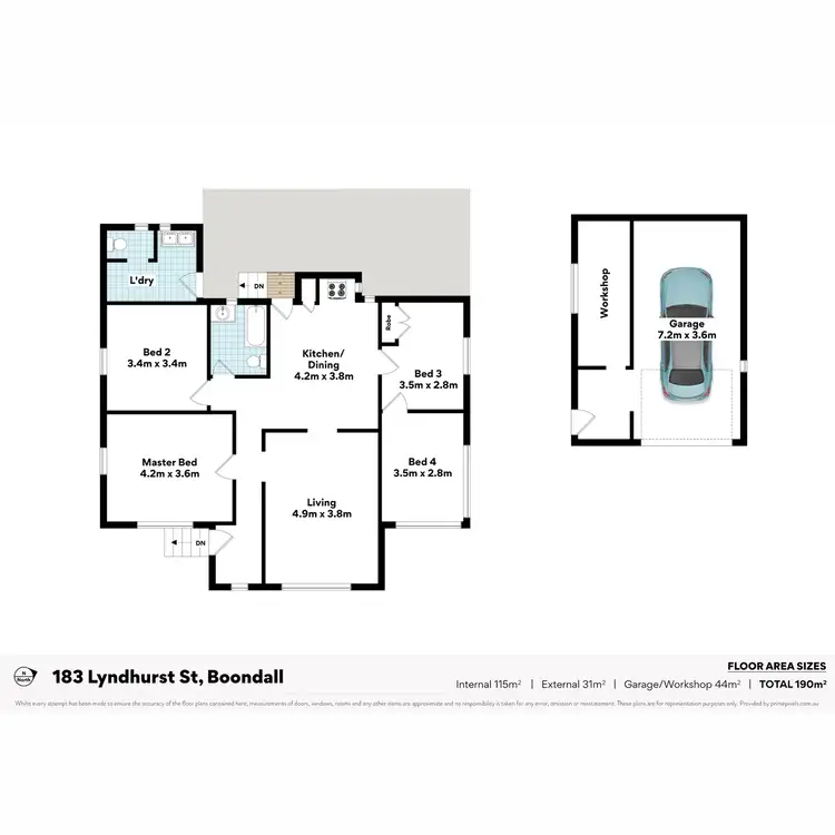 Floorplan of Homely house listing, 183 Lyndhurst Road, Boondall QLD 4034