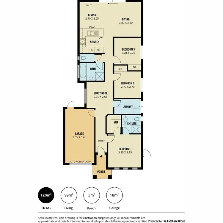 Floorplan of Homely house listing, 36 Olympic Way, Munno Para West SA 5115