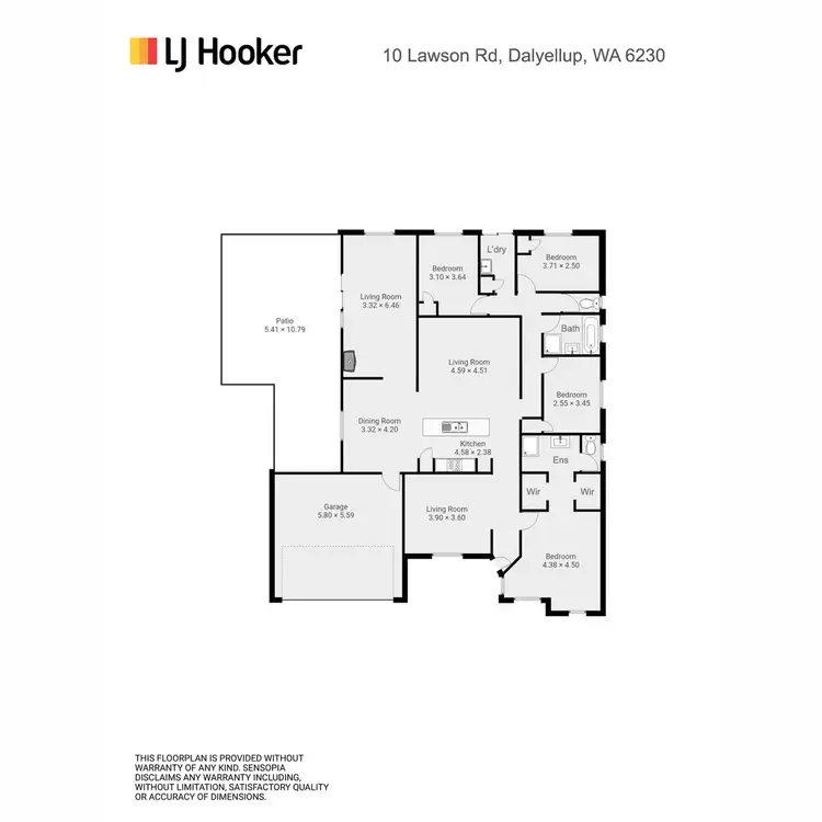 Floorplan of Homely house listing, 10 Lawson Road, Dalyellup WA 6230