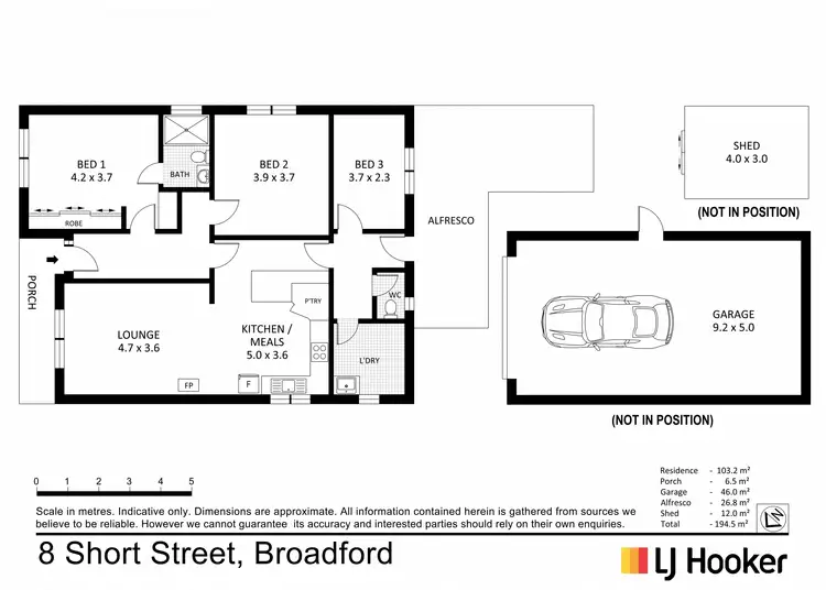 Floorplan of Homely house listing, 8 Short Street, Broadford VIC 3658