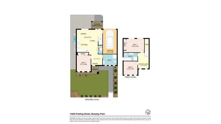 Floorplan of Homely townhouse listing, 620 Polding St, Bossley Park NSW 2176