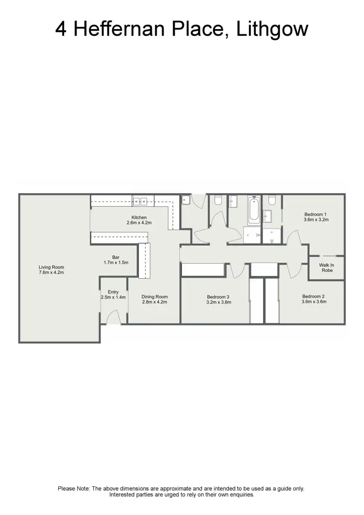 Floorplan of Homely house listing, 4 Heffernan Place, Lithgow NSW 2790