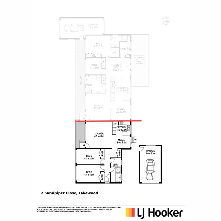Floorplan of Homely villa listing, 2 Sandpiper Close, Lakewood NSW 2443