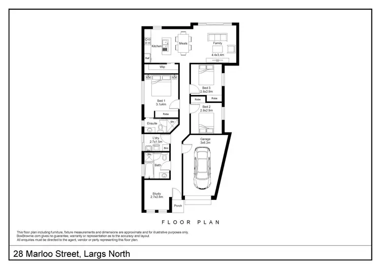 Floorplan of Homely house listing, 28 Marloo Street, Largs North SA 5016